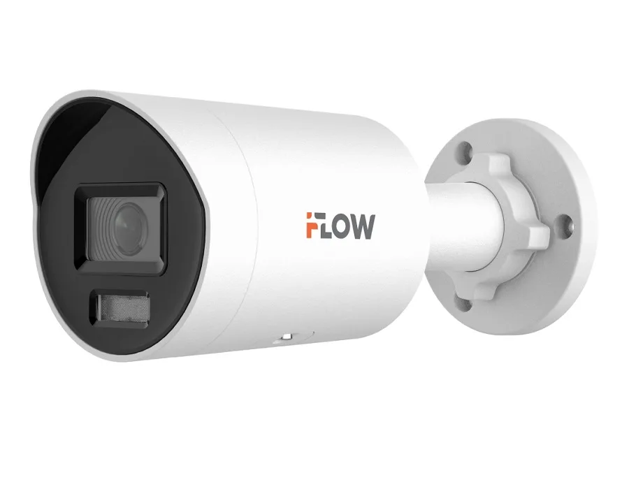 F-IC-2142C2M(6mm) (Аналог DS-2CD2043G2-LI2U) 4Мп уличная цилиндрическая IP-камера с гибридной Smart подсветкой до 40м и технологией SharpSense iFlow
