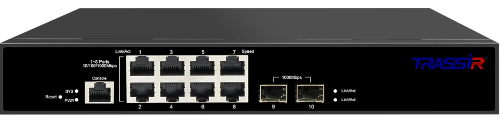 TR-NS24102S-120-8PoE Управляемый коммутатор TRASSIR