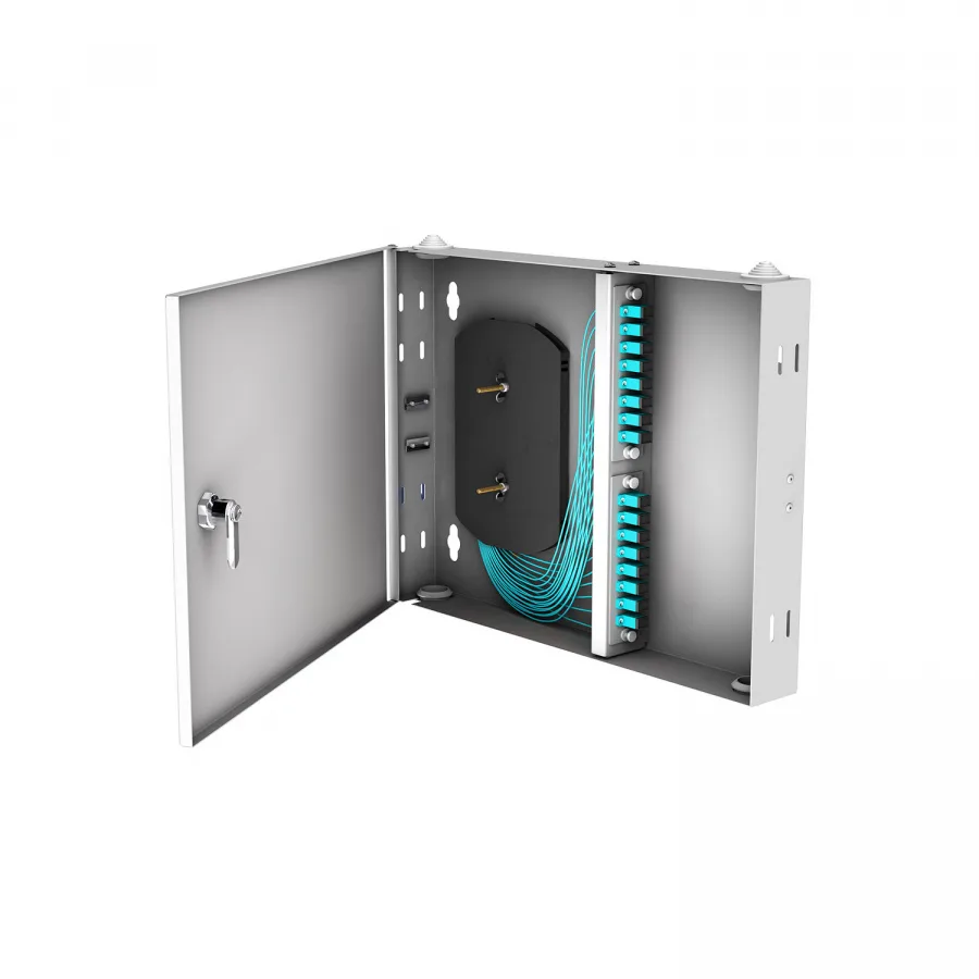 Кросс настенный NTSS PREMIUM, предсобранный, 12 портов SC/UPC, 50/125 мкм OM3