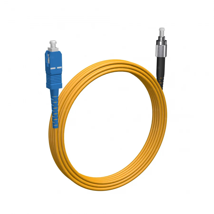 Шнур оптический NTSS spc SC/UPC-FC/UPC 9/125 3.0мм 9м LSZH (патч-корд)