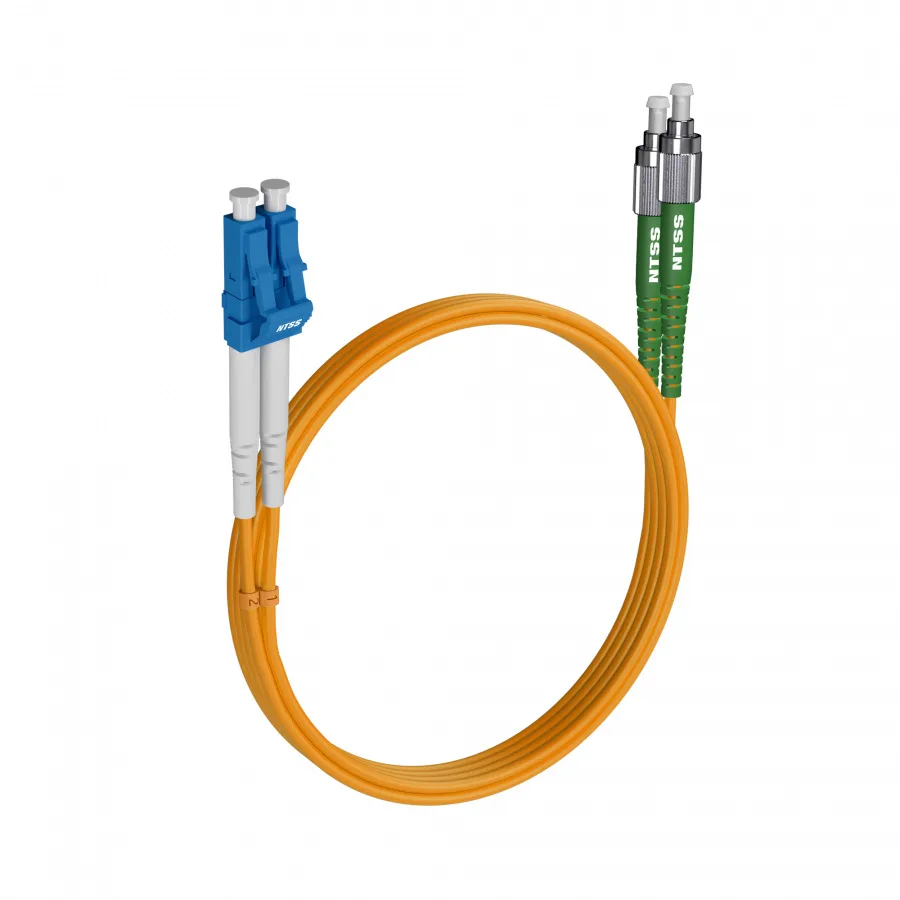 Шнур оптический NTSS dpc LC/UPC-FC/APC 9/125 2.0мм 6м LSZH (патч-корд)