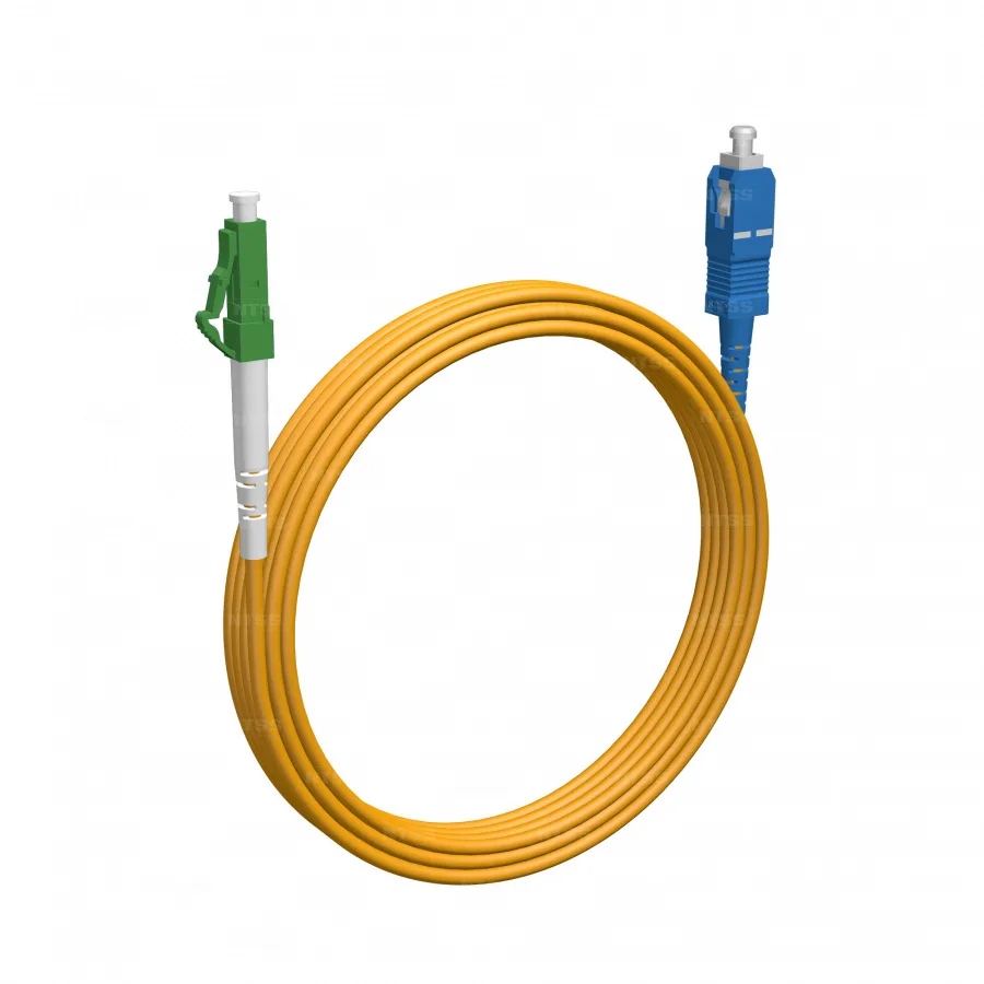 Шнур оптический NTSS spc LC/APC-SC/UPC 9/125 2.0мм 10м LSZH (патч-корд)