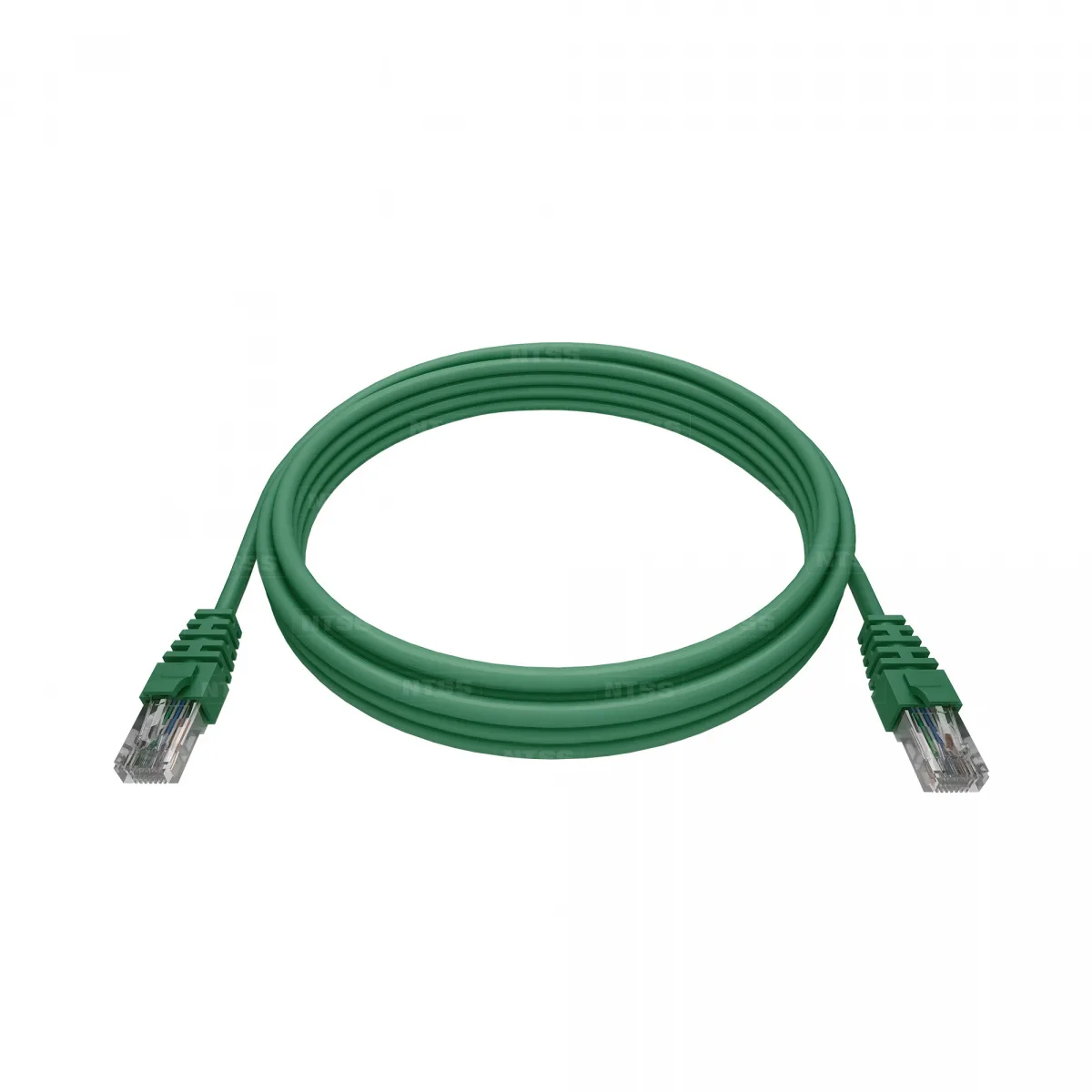 Патч-корд NTSS PREMIUM 2xRJ45/8P8C, T568B UTP CAT5e LSZH 0,3 метра, зеленый