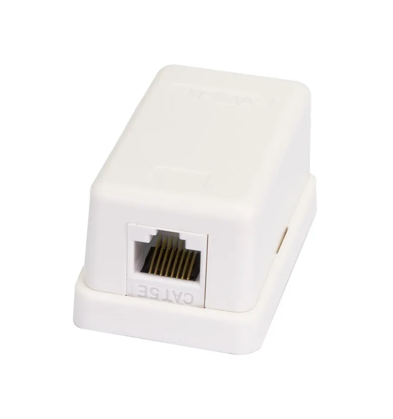 Розетка RJ45 1порт, CAT5e, узкая