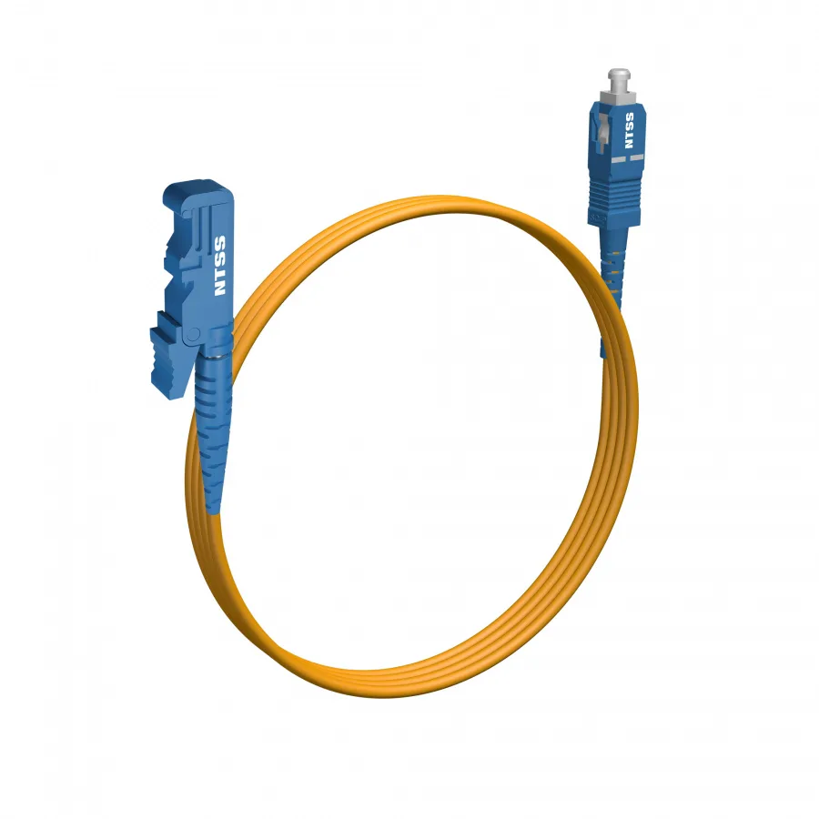 Шнур оптический NTSS spc E2000/UPC-SC/UPC 9/125 3.0мм 1м LSZH (патч-корд)