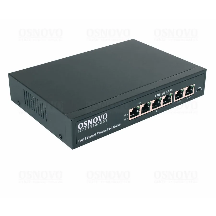 SW-20600/A(80W) Коммутатор Fast Ethernet на 6 портов OSNOVO