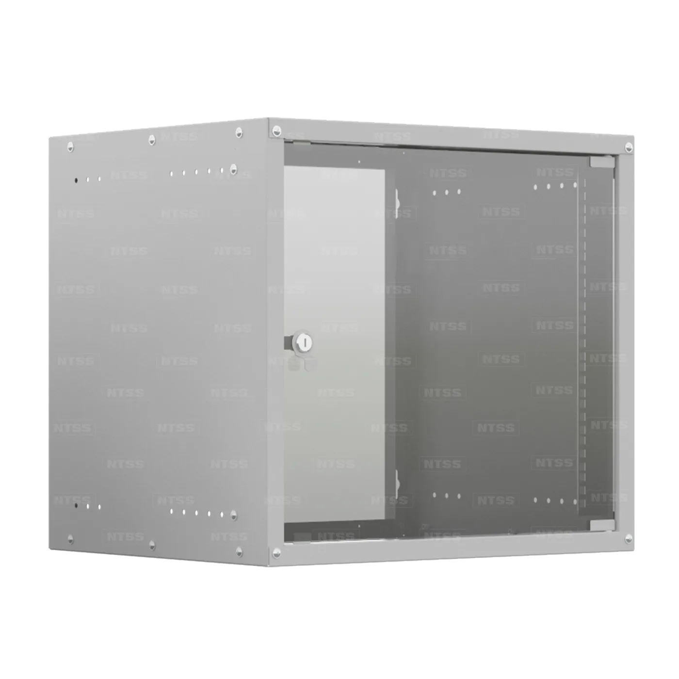 Настенный телекоммуникационный шкаф NTSS LIME 12U 550×450×500 мм, стеклянная дверь