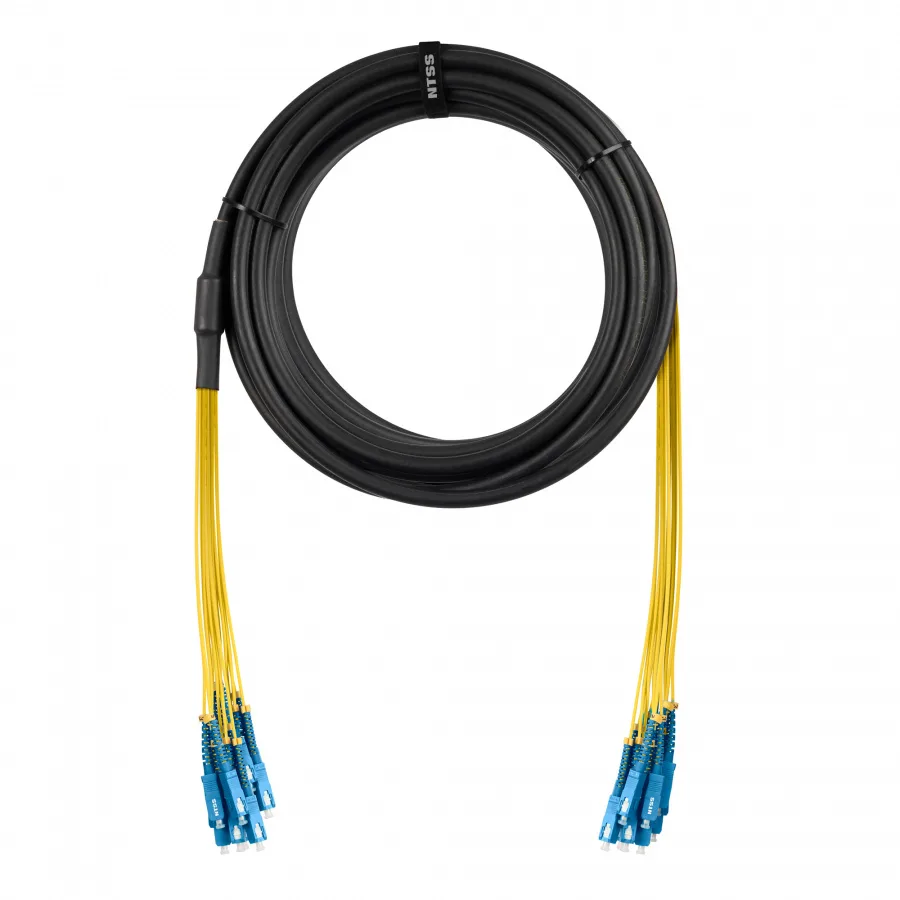 Сборка кабельная NTSS 8ов, SC/UPC-SC/UPC 50/125мкм, длина 60м, вывод 0.4м, буфер 3мм (NTSS-FO-D-IN/OUT-50-8-LSZH) в бухте