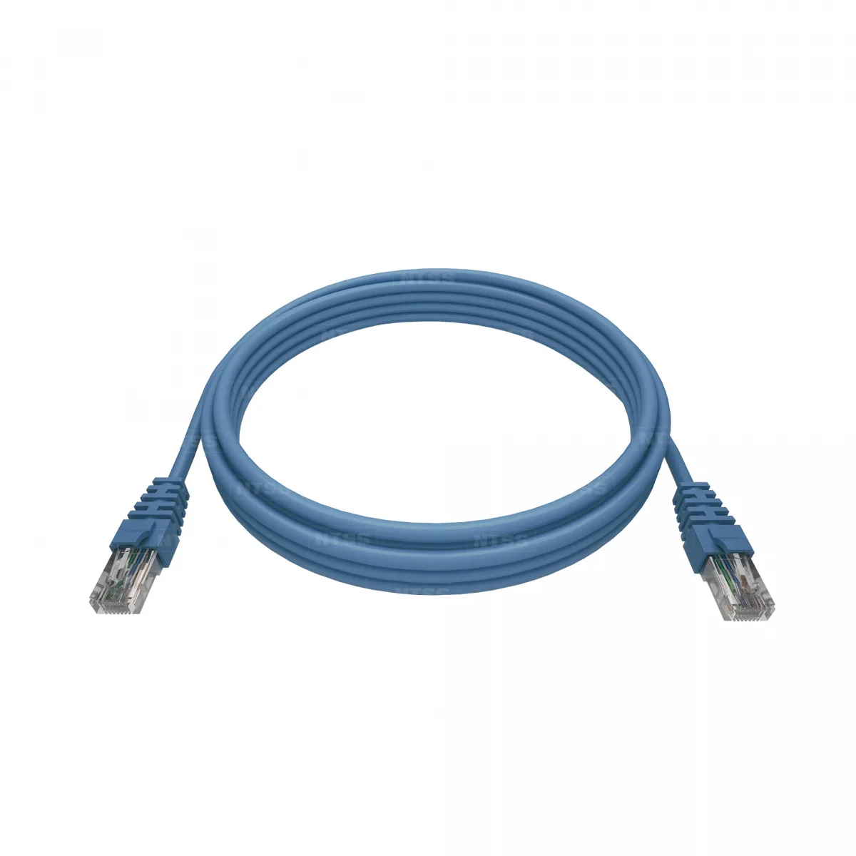 Патч-корд NTSS PREMIUM 2xRJ45/8P8C, T568B UTP CAT5e LSZH 0,3 метра, синий
