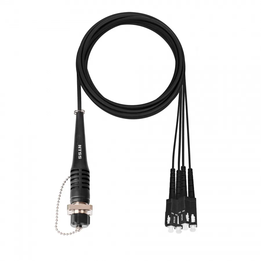 Сборка кабельная 4 волокна, SC/UPC-ODC/Socket 50/125мкм, вывод 0.3м, буфер 3мм, длина 5м