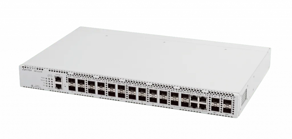 Коммутатор управляемый ELTEX MES3324F, 20 портов 1000Base-X(SFP), 4 комбинированных порта 10/100/100