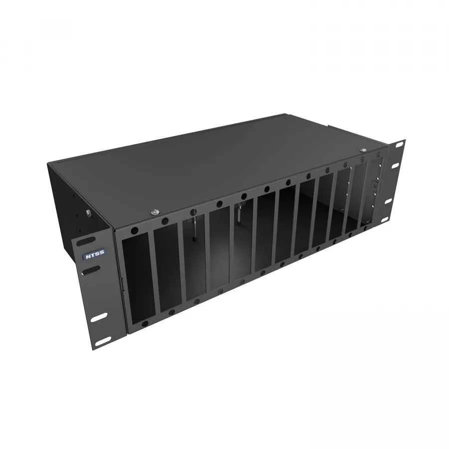 Кросс NTSS оптический 19'' укомплектованный 3U, 96 портов SC/UPC, 62.5/125 мкм (планки, сплайс-кассета 3шт, пигтейлы, КДЗС, адаптеры) черный RAL 9005