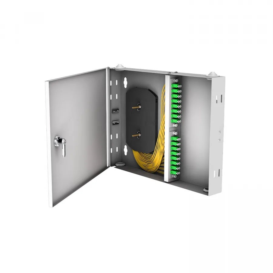 Кросс настенный NTSS PREMIUM, предсобранный, 16 портов LC/APC duplex, 9/125 мкм