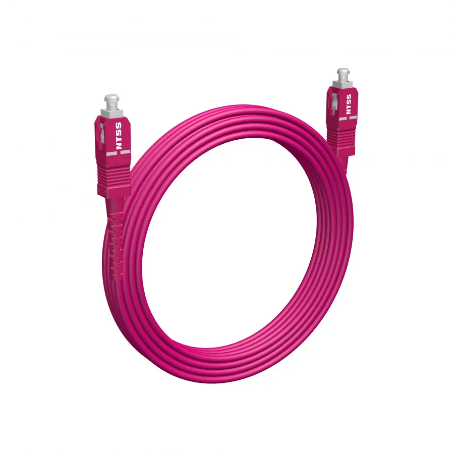 Шнур оптический NTSS PREMIUM spc SC/UPC-SC/UPC 50/125 ОМ4 2.0мм 25м LSZH (патч-корд)