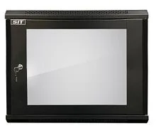 Шкаф 19" 9U SIT-WM093LNG телекоммуникационный настенный размеры(ШхГхВ) 600*800*501мм (RAL 9005)
