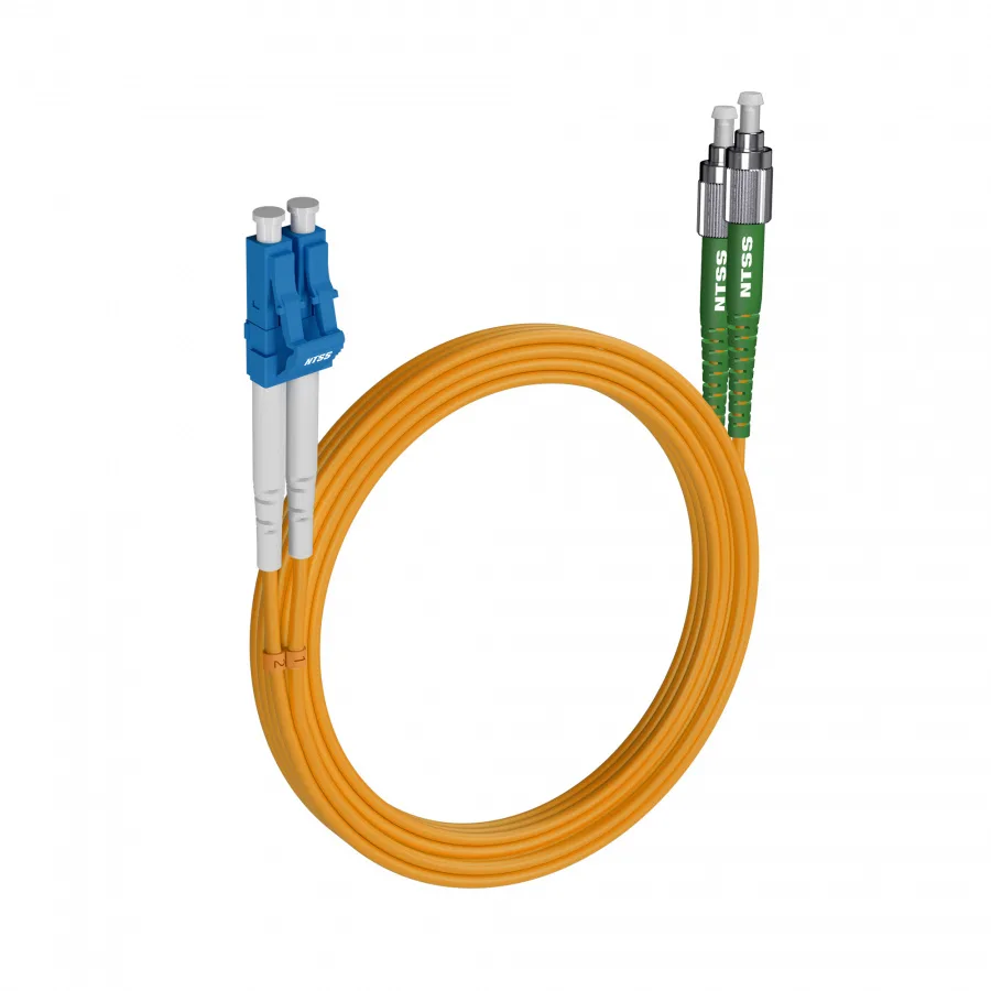 Шнур оптический NTSS dpc LC/UPC-FC/APC 9/125 2.0мм 20м LSZH (патч-корд)