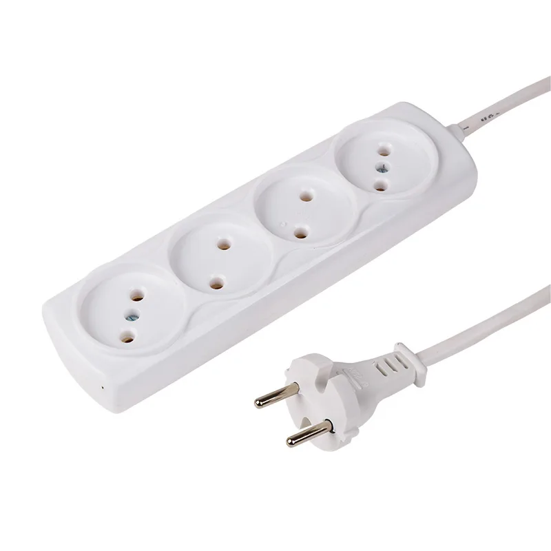 Удлинитель 3 гнезда 3м, 2х0, 75мм² , б/з STANDART белый PROCONNECT