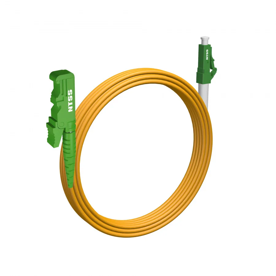 Шнур оптический NTSS spc E2000/APC-LC/APC 9/125 3.0мм 8м LSZH (патч-корд)