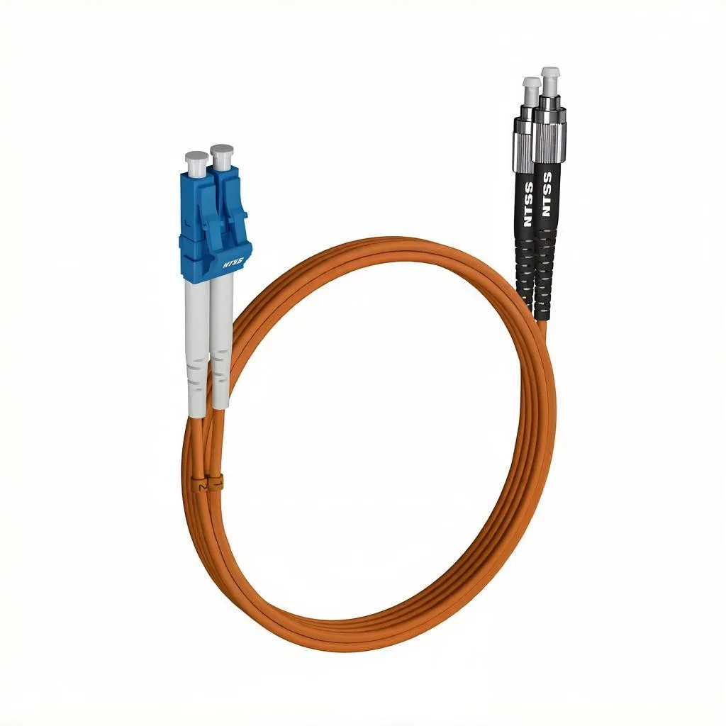 Шнур оптический NTSS dpc LC/UPC-FC/UPC 62.5/125 3.0мм 6м LSZH (патч-корд)