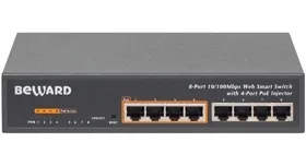 STW-8P4 Коммутатор Ethernet с поддержкой PoE управляемый 8 портов Beward