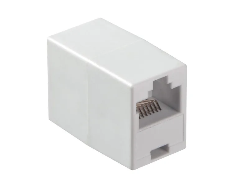Соединительный модуль RJ45(8p8c) на RJ45(8p8c) прямой контакт/ белый, NETKO Optima