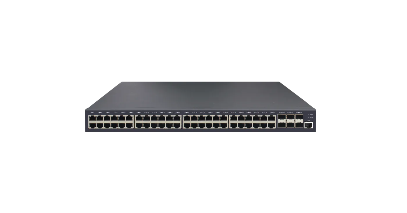 GL-SW-G201-54TC Управляемый коммутатор L2++ Stack 48 BASE-T 1000Mb/s портов, 6 10G SFP+, 1 Console. 1U 19", 220V NIKOMAX