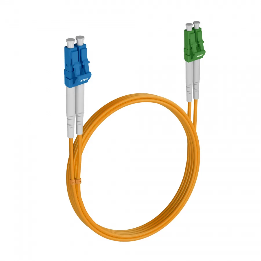 Шнур оптический NTSS dpc LC/UPC-LC/APC 9/125 2.0мм 2м LSZH (патч-корд)