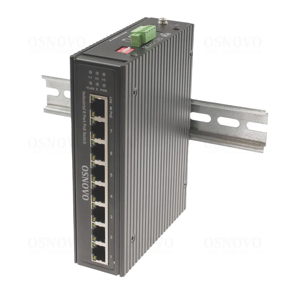 SW-80800-IR 8-ми портовый промышленный PoE коммутатор OSNOVO