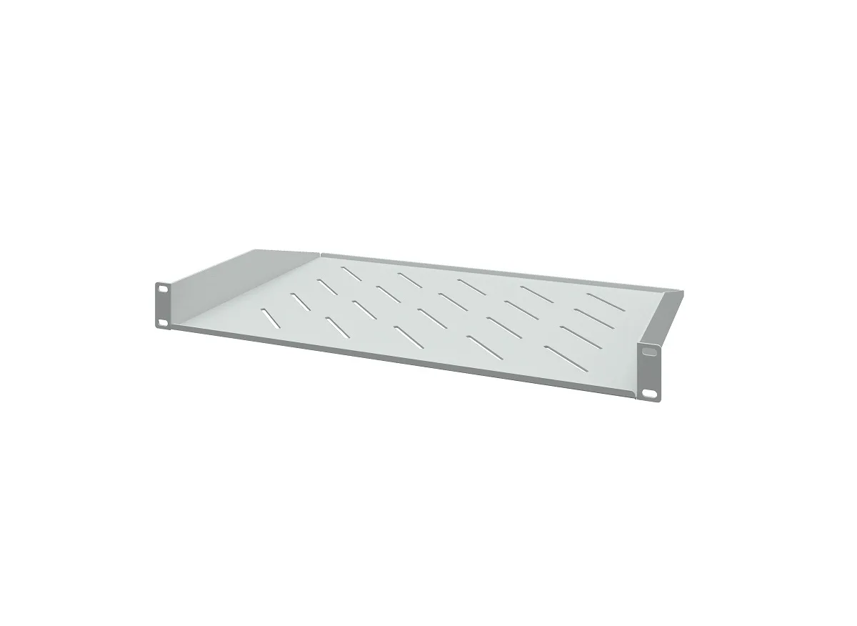 Полка консольная 19", 1U, глубина 300мм, серая