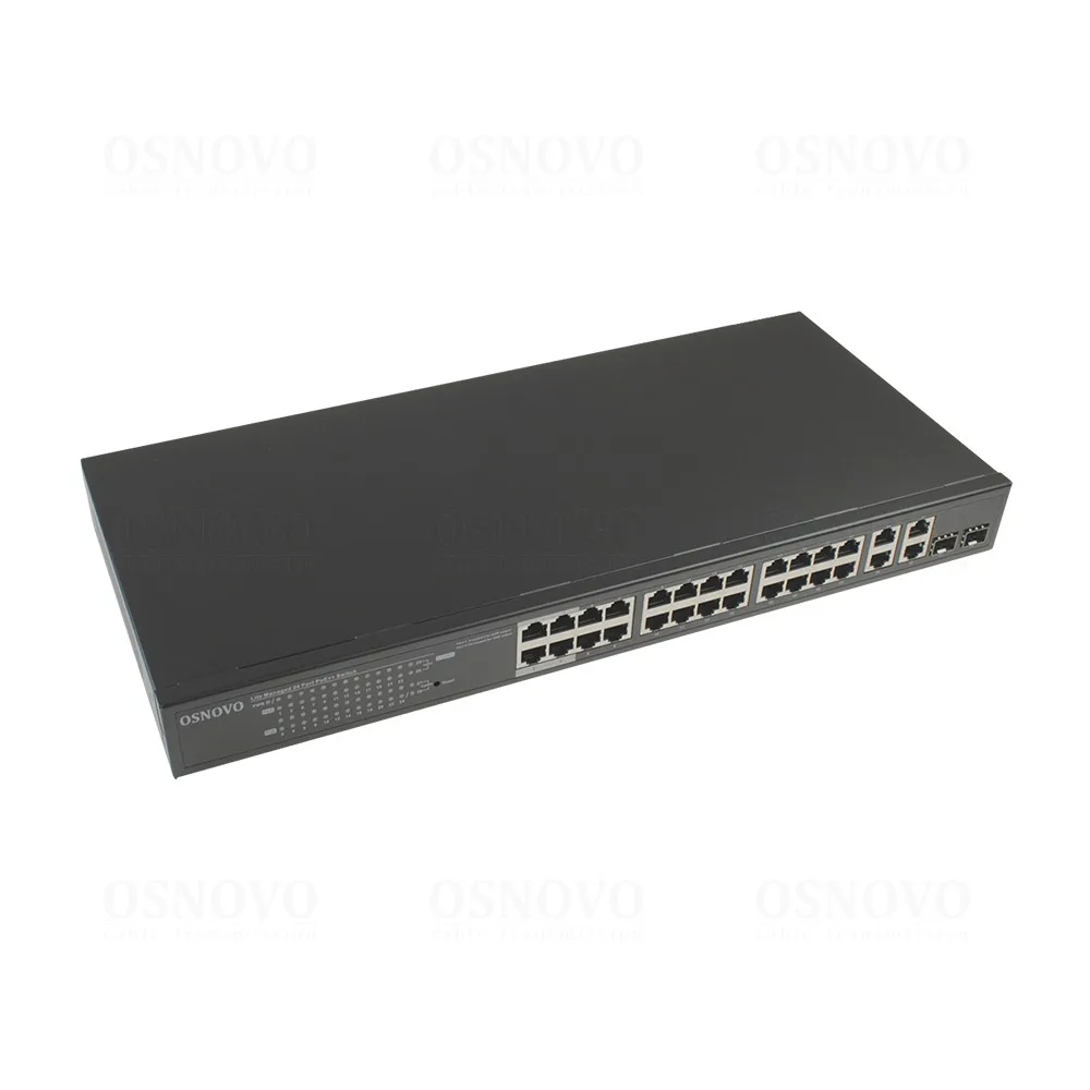 SW-24G2C-M(200W) 28-ми Портовый управляемый PoE коммутатор OSNOVO