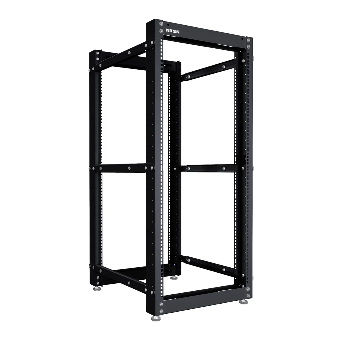 Стойка серверная NTSS OR двухрамная 37U 600-1000мм, комплект ножек, черный RAL 9005