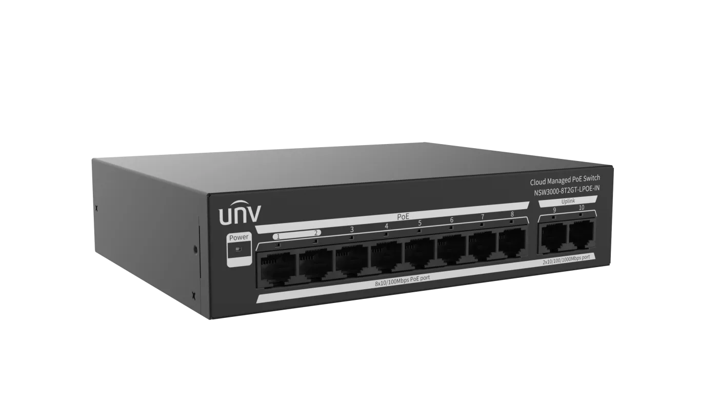NSW3000-8T2GT-LPOE-IN Управляемый PoE коммутатор Uniview