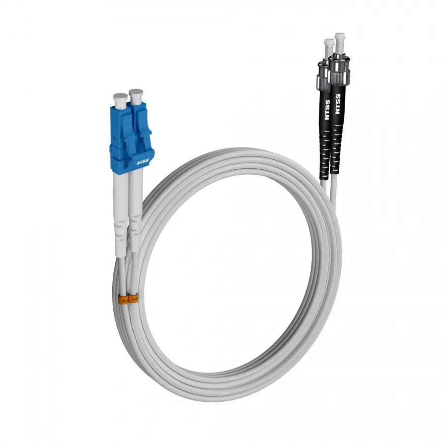 Шнур оптический NTSS dpc LC/UPC-ST/UPC 9/125 G.657A1 3.0мм 15м LSZH (патч-корд)
