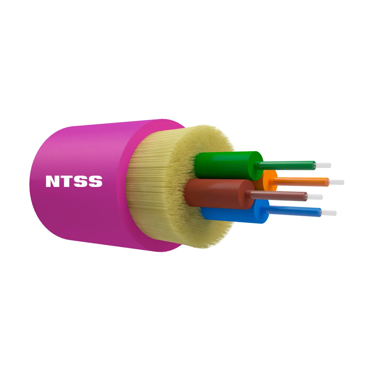 Оптический кабель внутренний NTSS PREMIUM 4 волокна OM4, 50/125, нг(A)-HFLTx, маджента