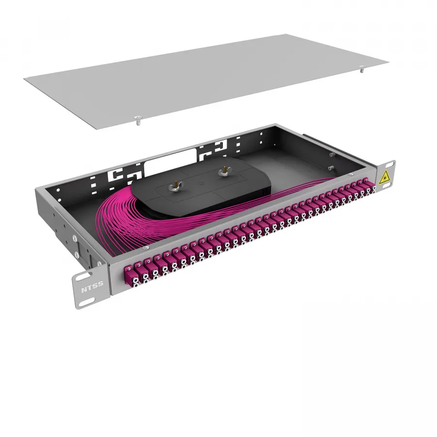 Кросс 19" NTSS PREMIUM, предсобранный 1U, 32 порта LC/UPC duplex, 50/125 мкм OM4