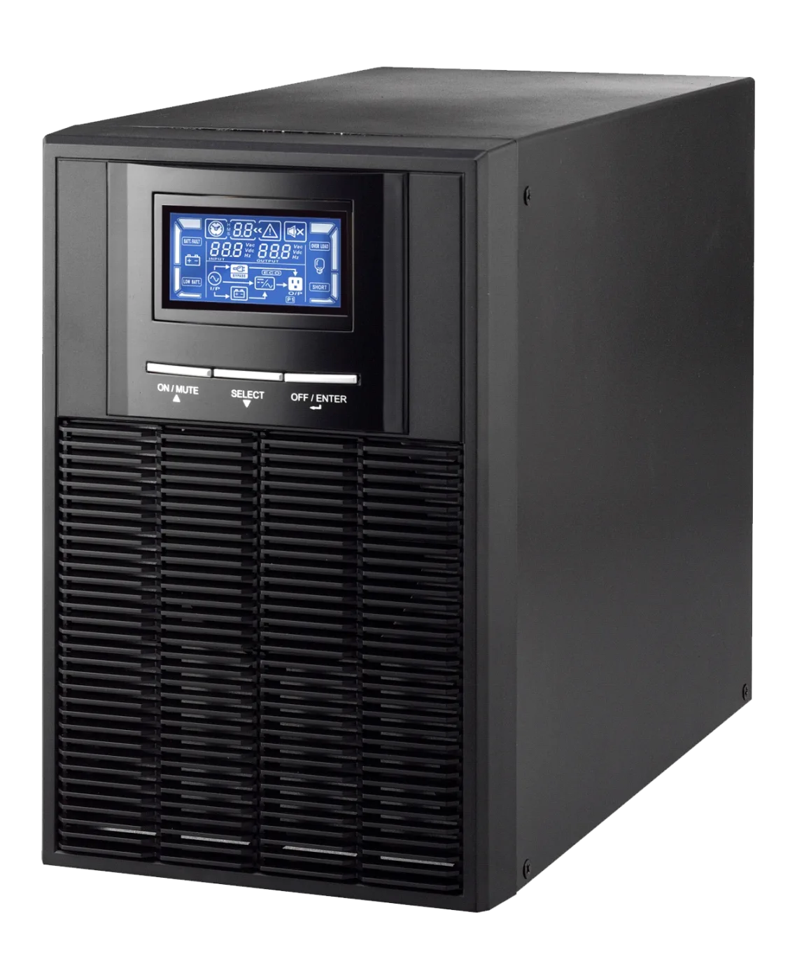 GL-UPS-OL01TL-1-1/12A ИБП On-Line, Tower, 1 фаза 1000ВА/800Вт, 12В, заряд 12А, без батарей(внешние) NIKOMAX
