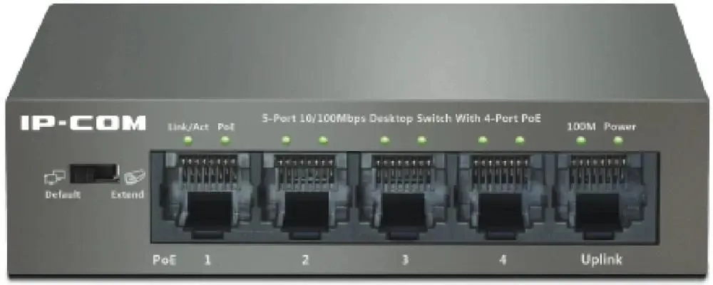 G1105P-4-63W V1.0 5-ти портовый неуправляемый PoE коммутатор IP-COM