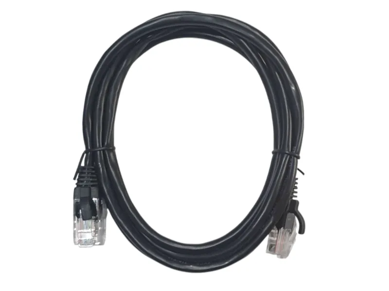 Патч-корд UTP4 cat 5e, 1,5м, ВС, LSZH, черный, литой коннектор NETKO Optima
