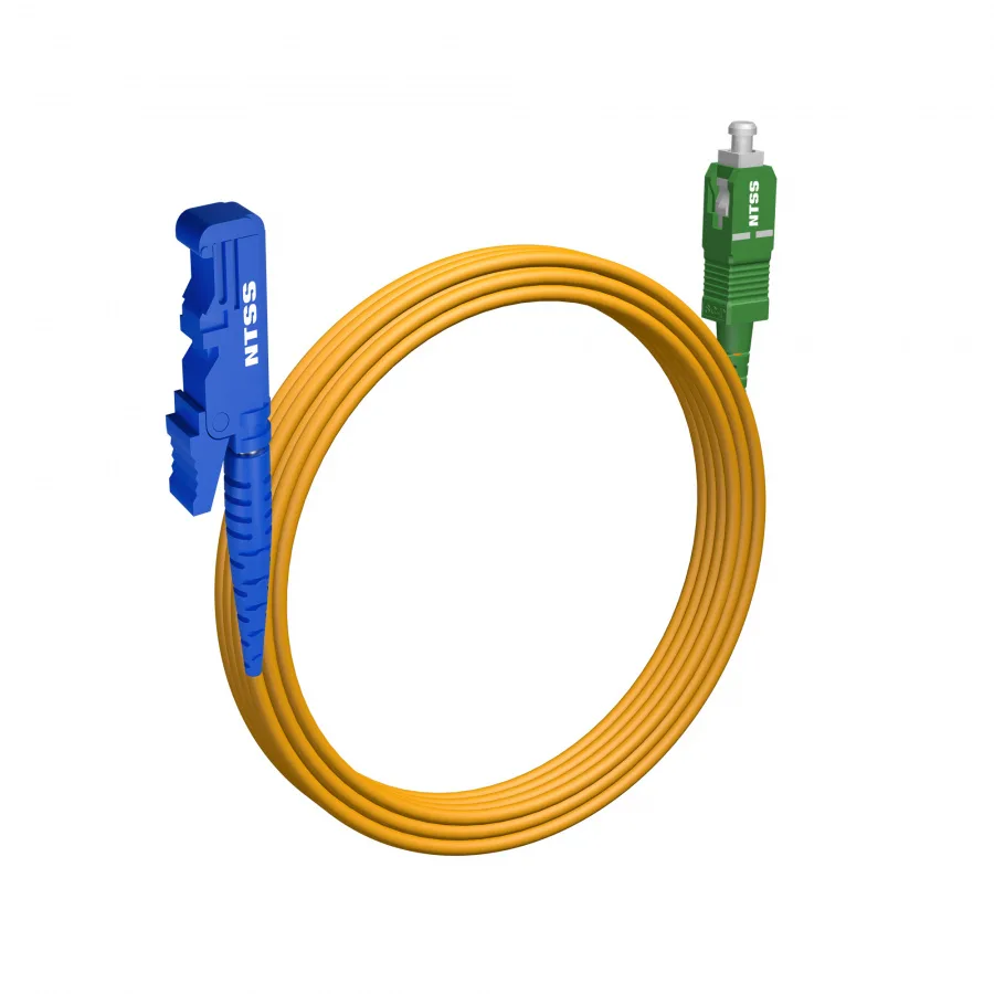 Шнур оптический NTSS spc E2000/UPC-SC/APC 9/125 3.0мм 10м LSZH (патч-корд)