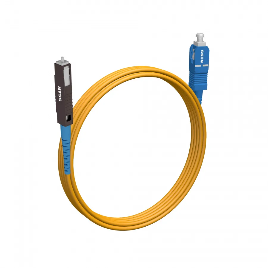 Шнур оптический NTSS spc MU/UPC-SC/UPC 9/125 2.0мм 3м LSZH (патч-корд)