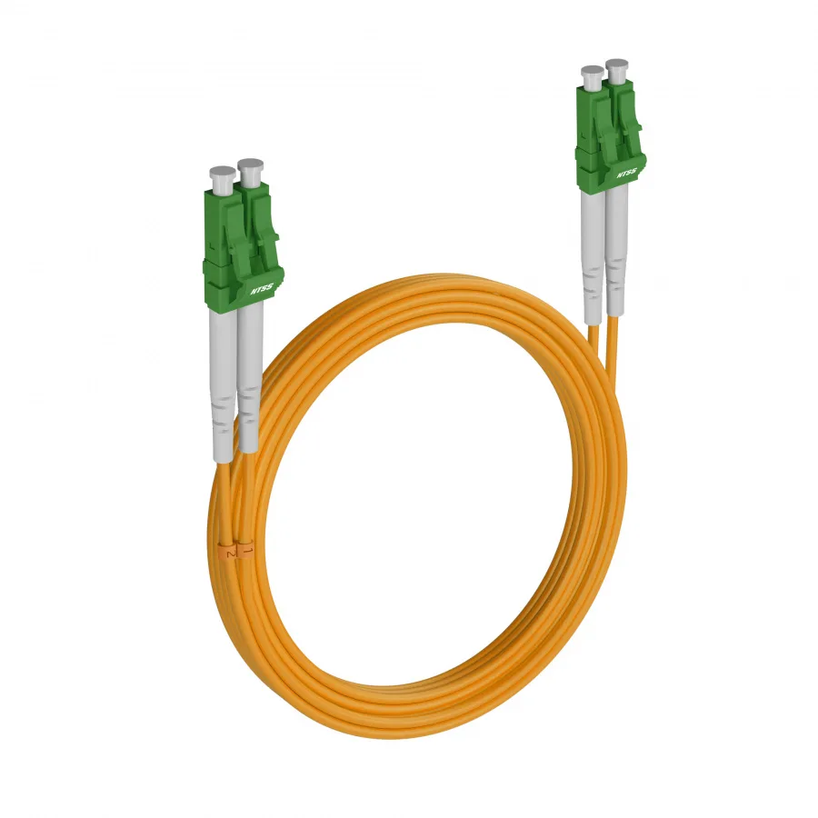 Армированный шнур оптический NTSS dpc LC/APC-LC/APC 9/125 3.0мм 15м LSZH (патч-корд)