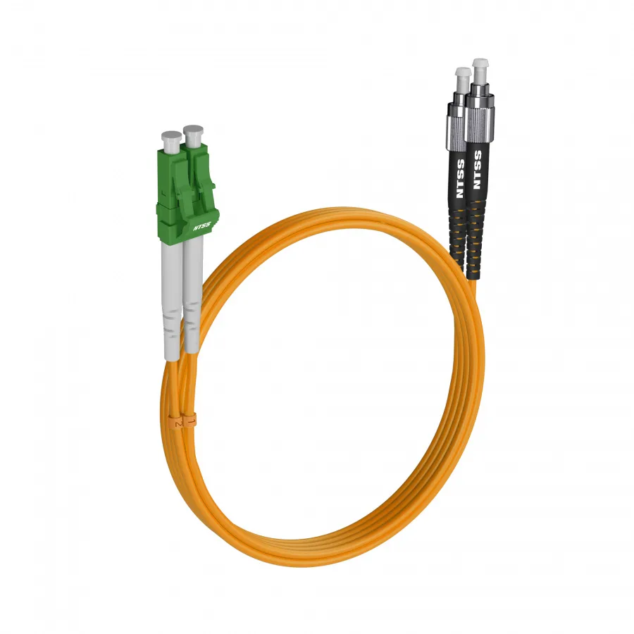 Шнур оптический NTSS dpc LC/АРС-FC/UРС 9/125 3.0мм 1м LSZH (патч-корд)