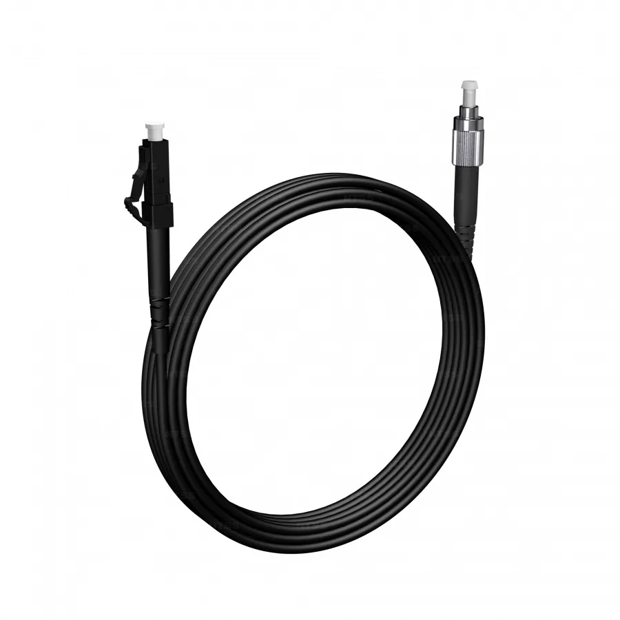 Шнур оптический NTSS spc LC/UPC-FC/APC 9/125 3.0мм 10м черный LSZH (патч-корд)