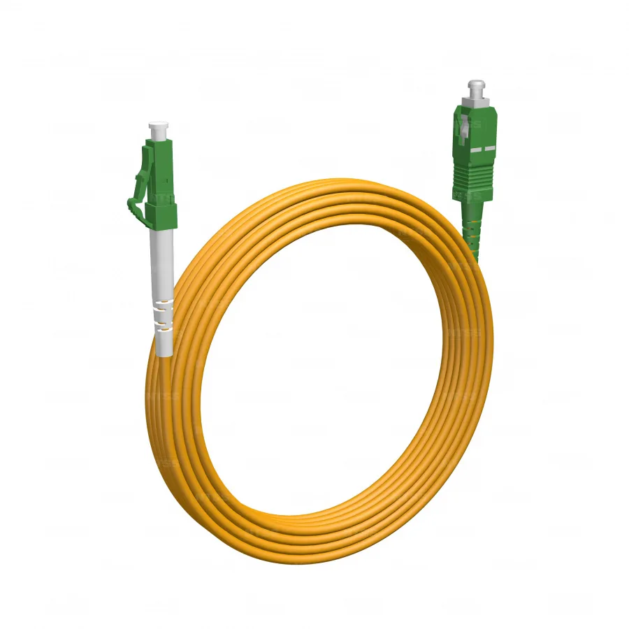 Шнур оптический NTSS spc LC/APC-SC/APC 9/125 3.0мм 15м LSZH (патч-корд)