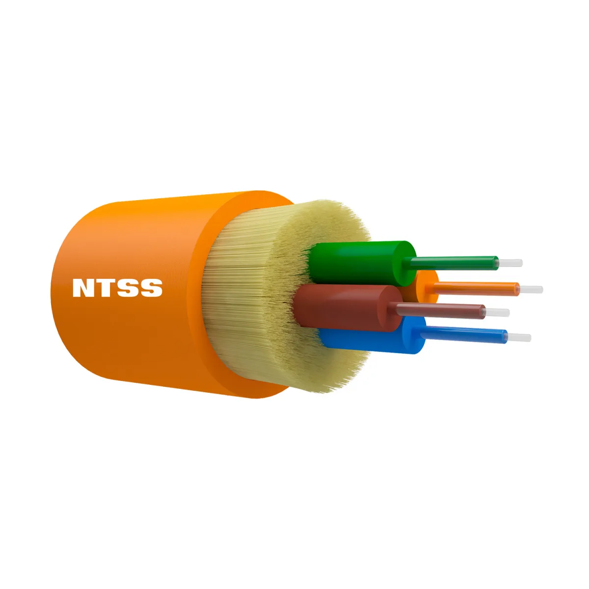 Оптический кабель внутренний NTSS 4 волокна OM1, 62.5/125, LSZH, оранжевый