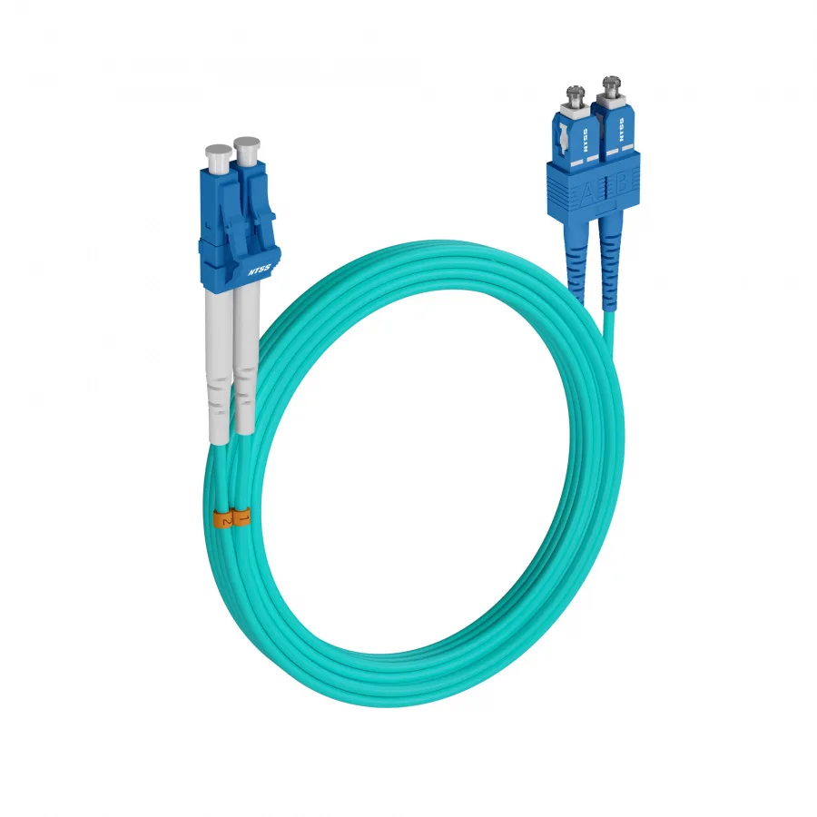Шнур оптический NTSS PREMIUM dpc LC/UPC-SC/UPC 50/125 OM3 3.0мм 20м LSZH (патч-корд)