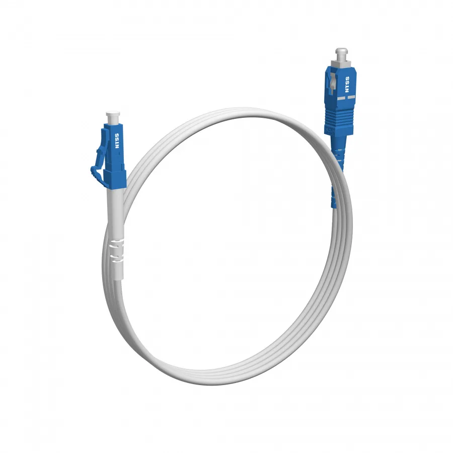 Шнур оптический NTSS spc LC/UPC-SC/UPC 9/125 G.657A2 3.0мм 1м LSZH (патч-корд)
