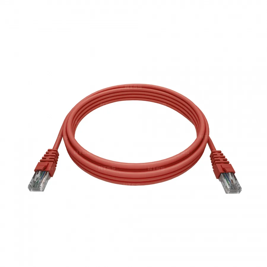 Патч-корд NTSS PREMIUM 2xRJ45/8P8C, T568B UTP CAT5e LSZH 1,5 метра, красный