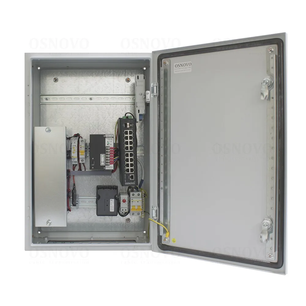 OS-46TB1(SW-81602/ILS(port 90W)) Уличный коммутатор с термостабилизацией и резервным питанием OSNOVO