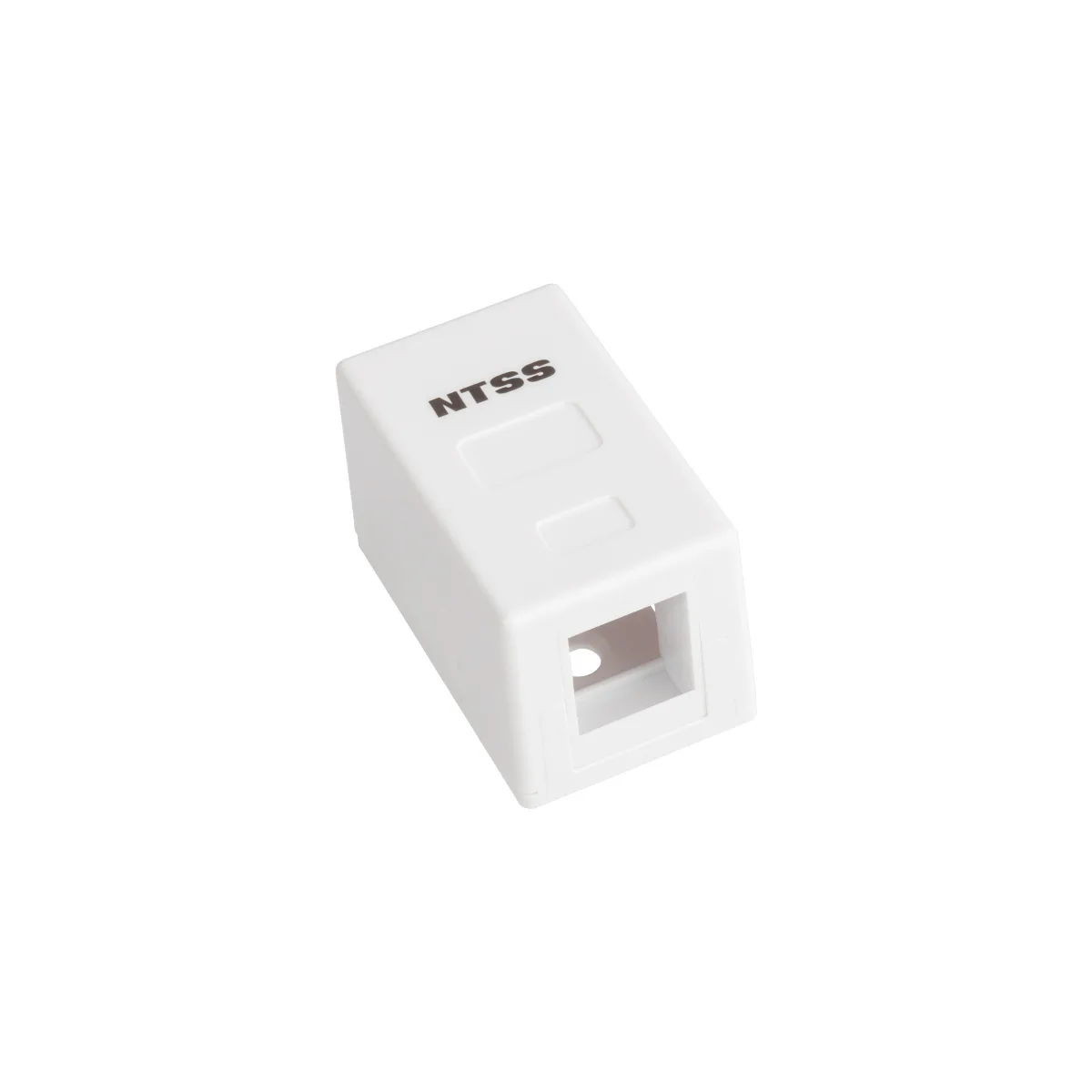 Настенная коробка NTSS для розеточных модулей типа Keystone 1xRJ45 белый
